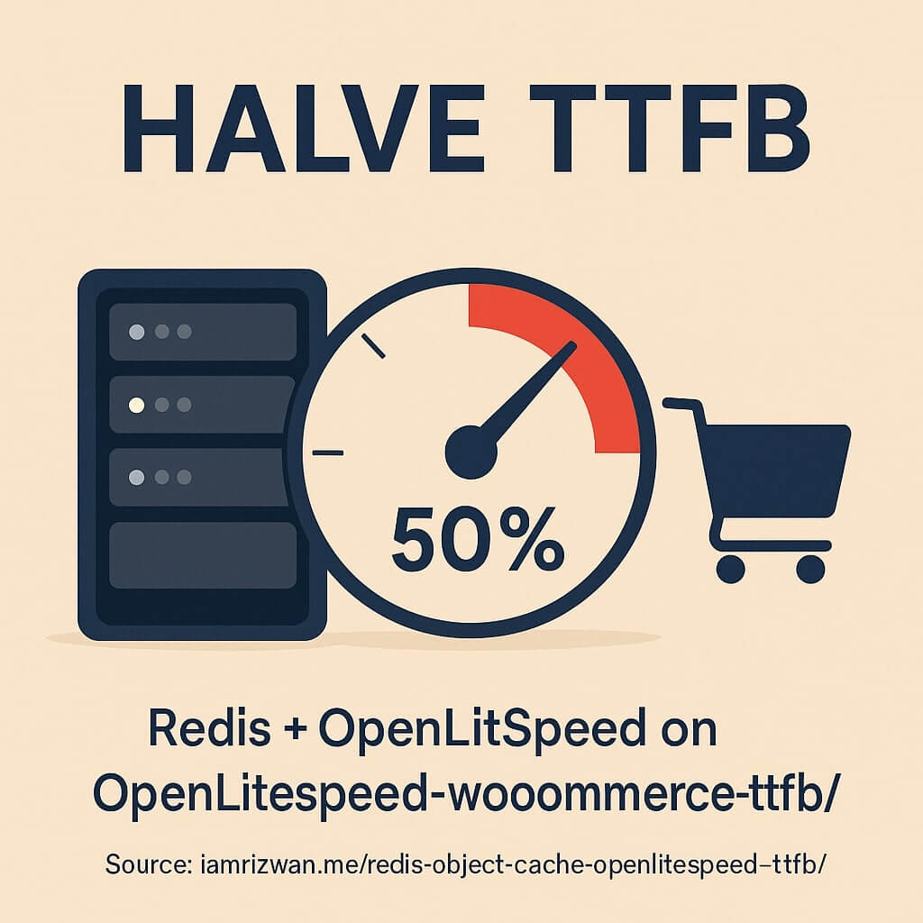 Redis Object Cache on OpenLiteSpeed: Halve WooCommerce TTFB